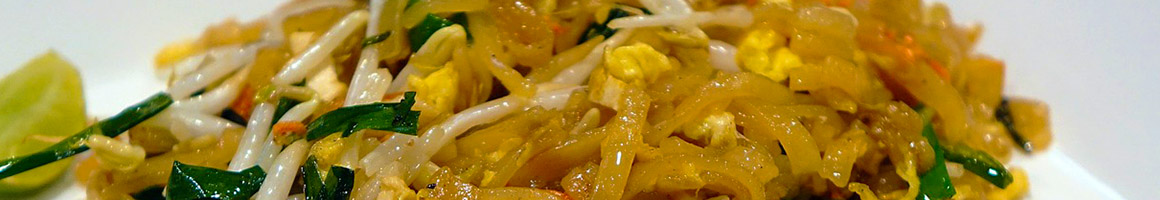 Eating Thai at J's Noodles Star Thai restaurant in Denver, CO.